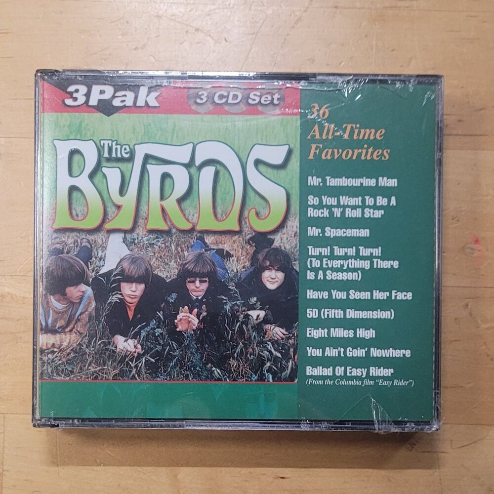 THE BYRDS 3 CD Set 3-Pak 36 All-Time Favorites NOS (New Old Stock) Sealed 2001